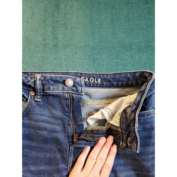 American Eagle Outfitters Classic Blue Slim Straight Jeans - Picture 6 of 14